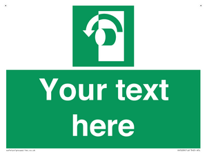 Custom Turn Anti-Clockwise Sign